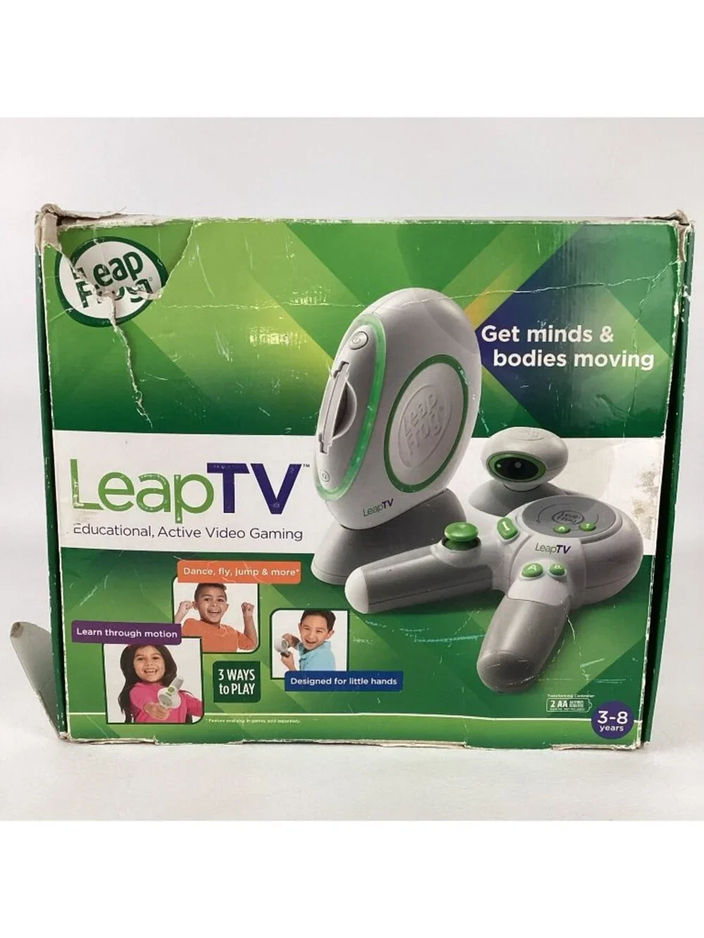 Leap Frog Leap TV Educational Active Video Gaming System Interactive TESTED